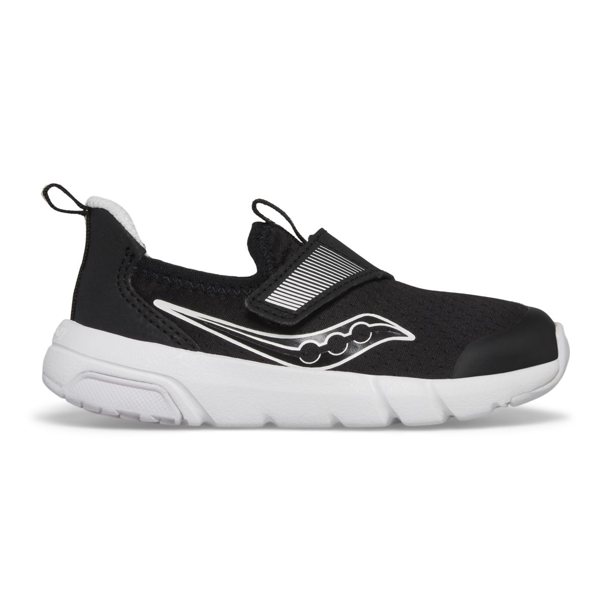 Breeze Slip On Jr. Sneaker, Black | White, dynamic