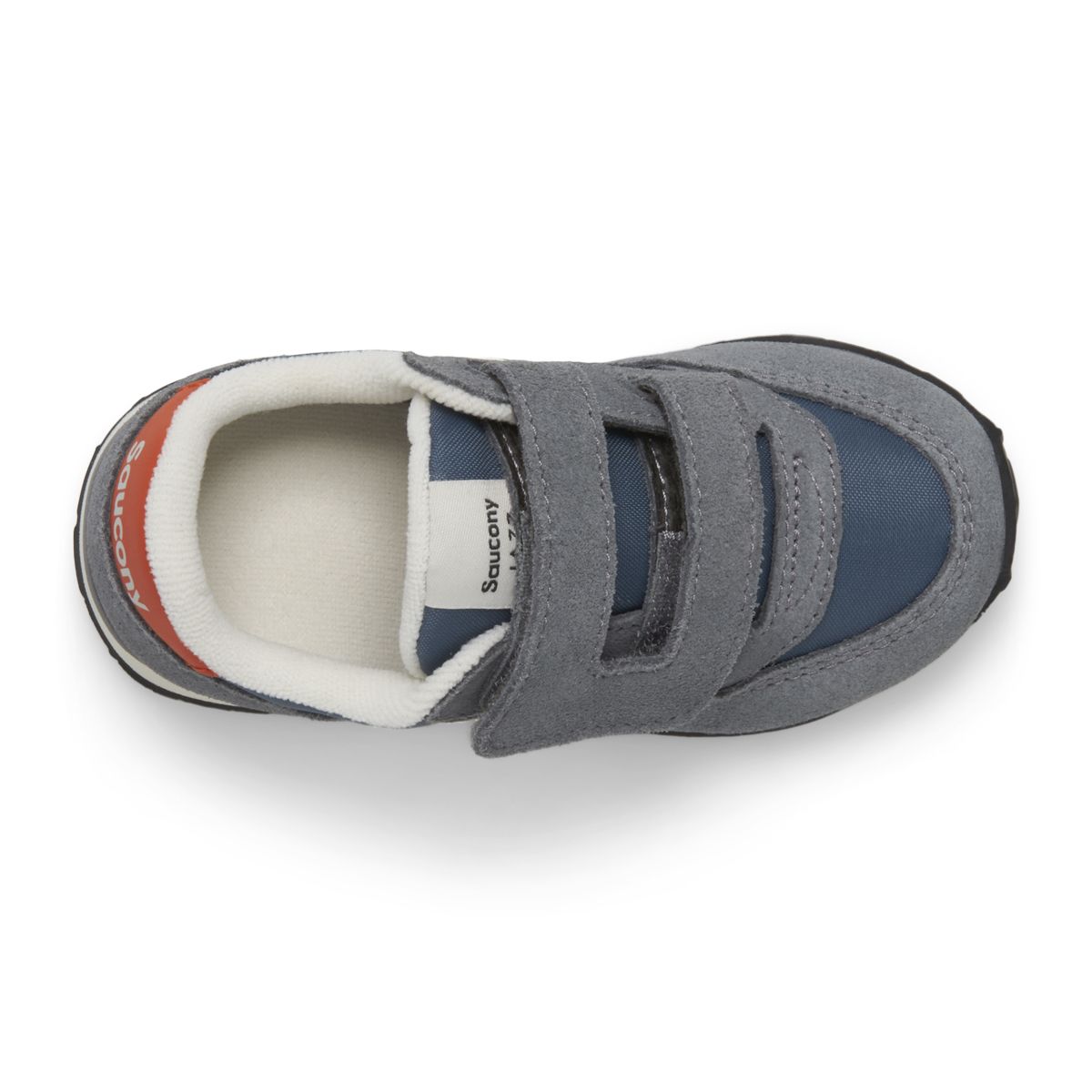 Baby Jazz Hook & Loop Sneaker, Grey | Blue | Orange, dynamic 5