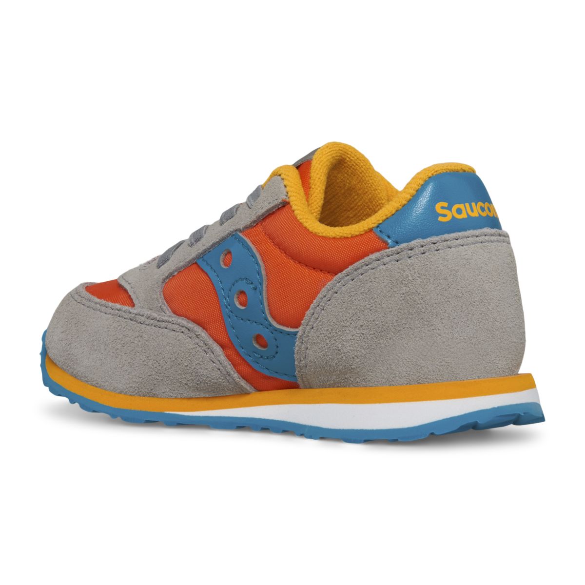 Jazz Jr. Sneaker, Grey | Orange | Blue, dynamic 3