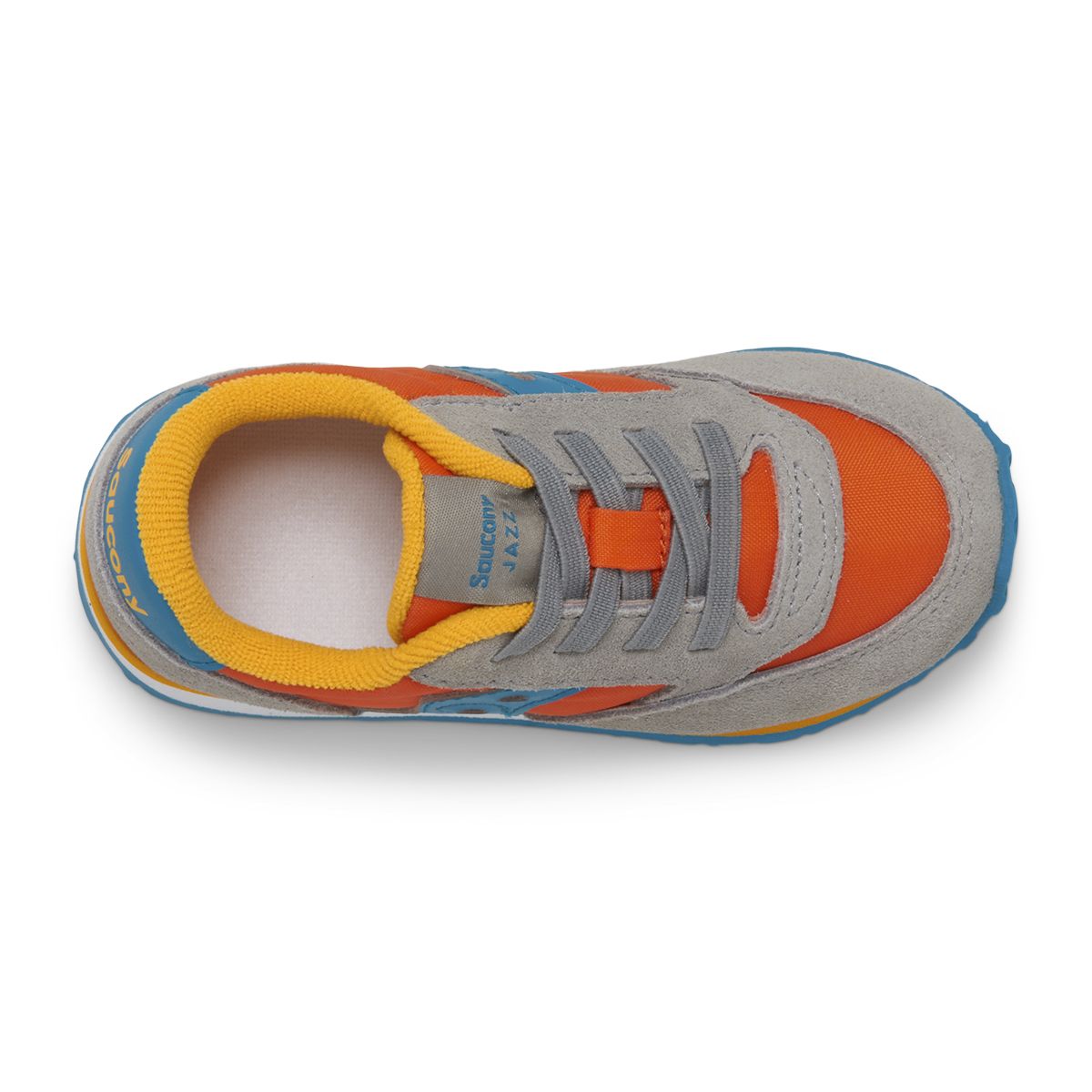 Jazz Jr Sneaker, Grey/Orange/Blue, dynamic 5