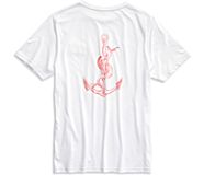 Sperry Anchor T-Shirt, White/Red, dynamic