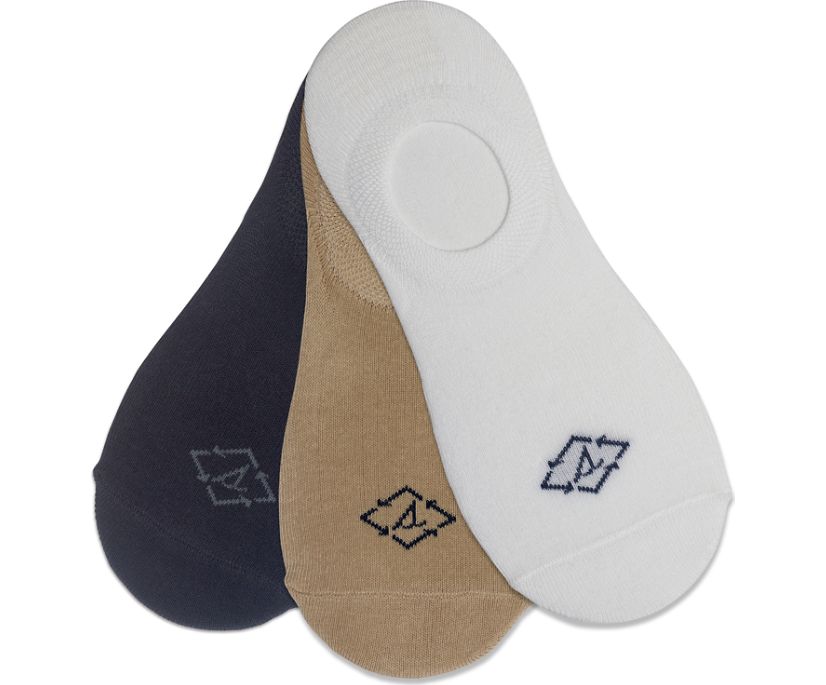 Sustainable Low Show 3-Pack Sock, White Assorted, dynamic 1