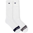 Cotton Crew 2-Pack Sock, White Assorted, dynamic 1