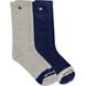 Cotton Crew 2-Pack Sock, Grey Marled Assorted, dynamic 1