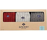 Solid Deck Crew Sock 3-Pack Gift Box, Assorted, dynamic