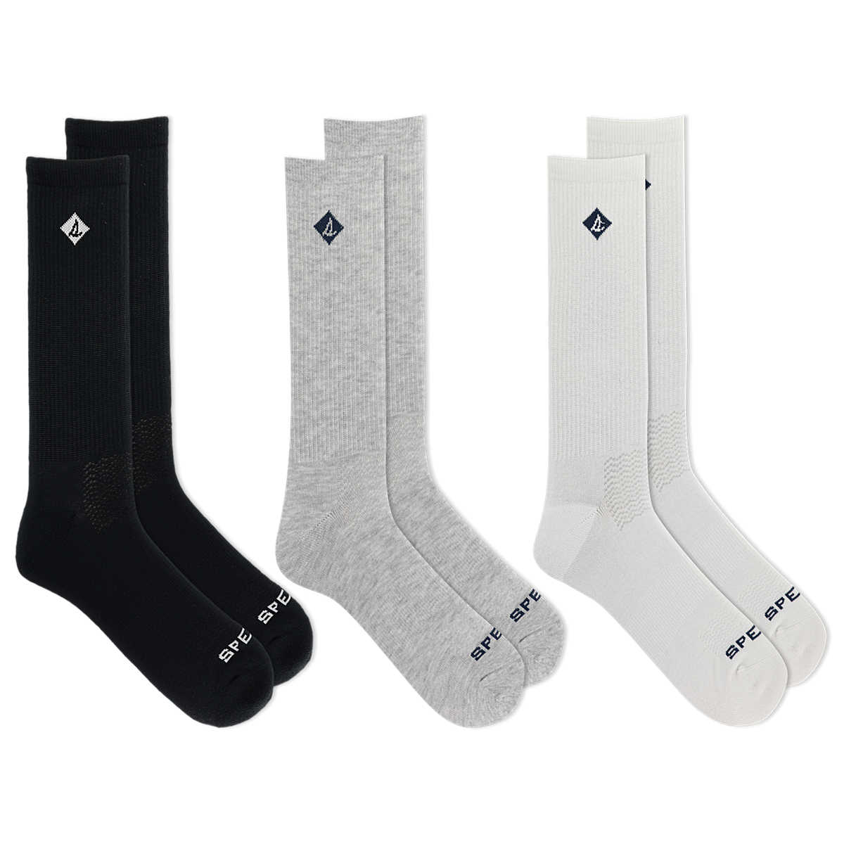Comfort Sneaker Crew Sock 3-Pack, Assorted, dynamic 1