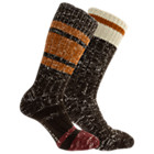 Comfort Boot Crew Sock 2-Pack, Brown Assorted, dynamic 2