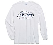 Made in the USA Cloud Long Sleeve T-Shirt, White, dynamic