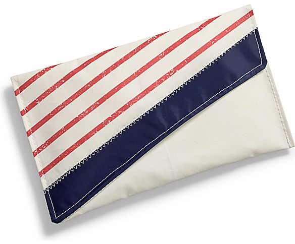Sea Bags Clutch, Navy Mariner Stripe, dynamic