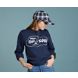 Made in the USA Cloud Long Sleeve T-Shirt, Navy, dynamic 2
