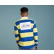 Cloud Horizontal Striped Rugby Shirt, Royal/Yellow, dynamic 4