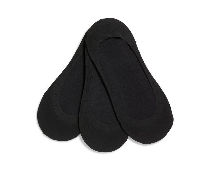 Seaport 3-Pack Liner Sock, Black, dynamic