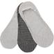 Loafer Stripe 3-Pack Liner, Grey/Black Assorted, dynamic 1