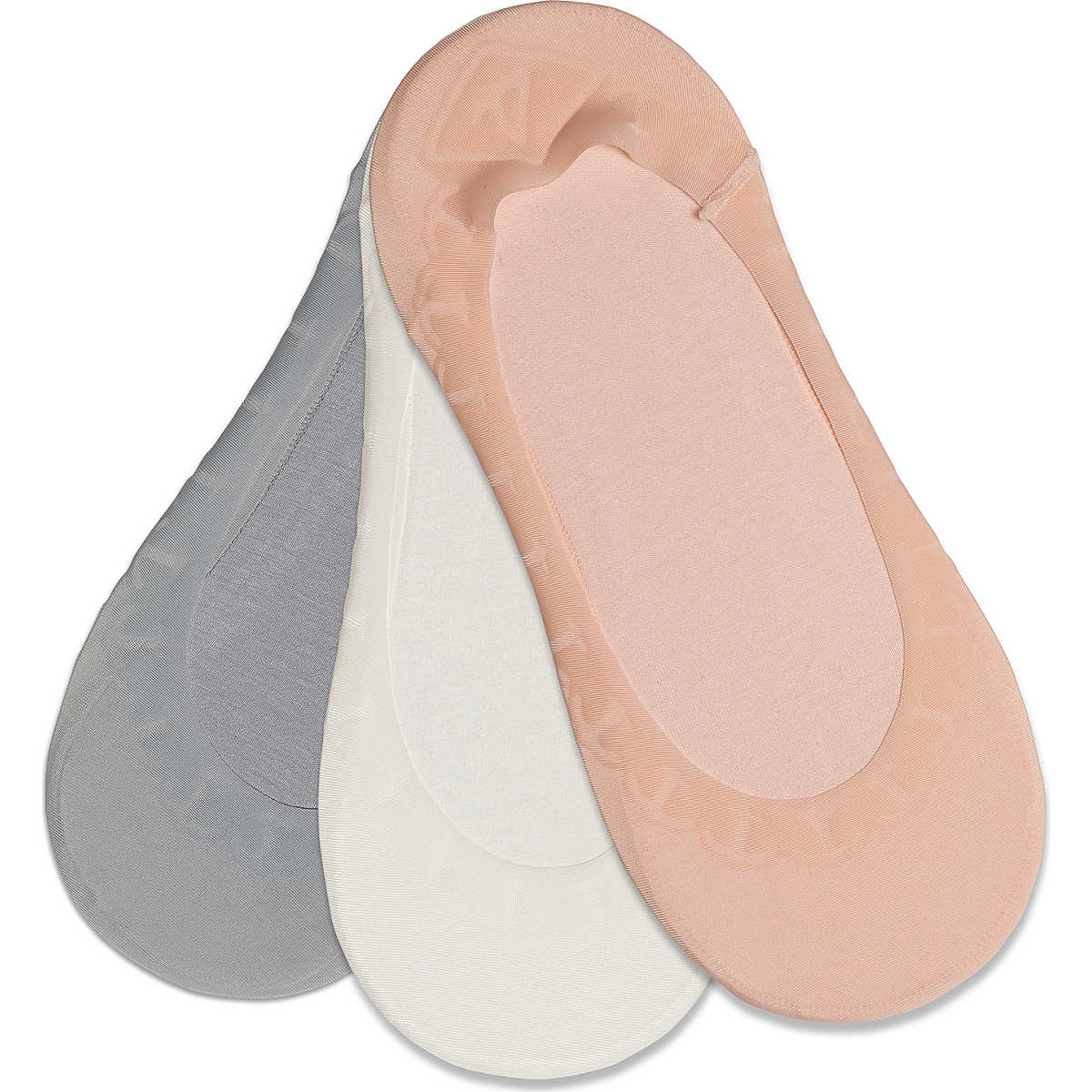 Mesh Loafer 3-Pack Liner, Pink Assorted, dynamic 1