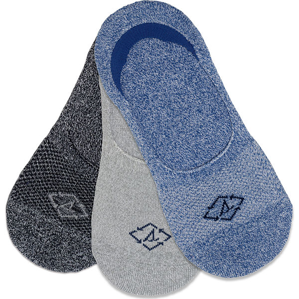 Sustainable Cushioned Performance 3-Pack Liner, Blue Marled, dynamic