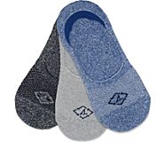Sustainable Cushioned Performance 3-Pack Liner, Blue Marled, dynamic