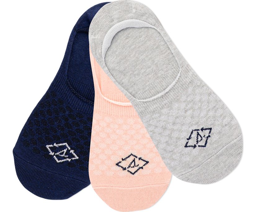 SeaCycled™ Mesh Sneaker 3-Pack Sock, White, dynamic 1