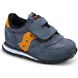 Baby Jazz Hook & Loop Sneaker, Grey/Orange, dynamic 1