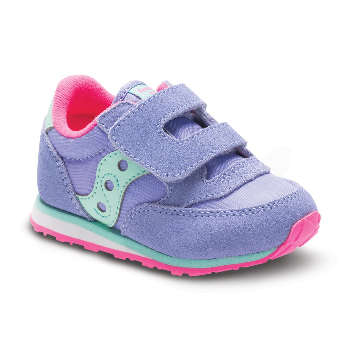 Baby Jazz Hook & Loop Sneaker, Periwinkle, dynamic 2