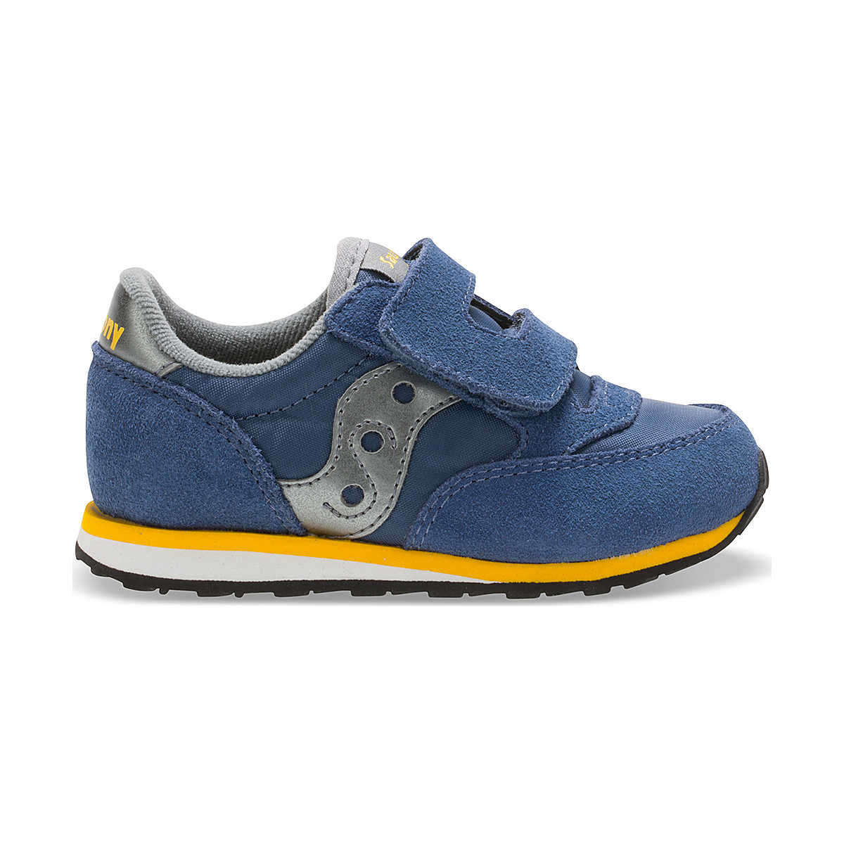Baby Jazz Hook & Loop Sneaker, Blue/Grey, dynamic 1