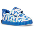 Spinnaker Crib Junior Washable Sneaker, White/Blue, dynamic 3