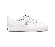 Crest Vibe Junior Sneaker, All White, dynamic