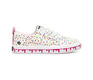 Crest Vibe Rainbow Sprinkle Ice Cream Sneaker, White Multi, dynamic