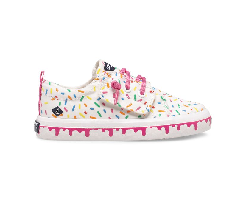 Crest Vibe Rainbow Sprinkle Ice Cream Sneaker, White Multi, dynamic 1