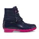 Saltwater Duck Boot, Navy/Pink, dynamic 1