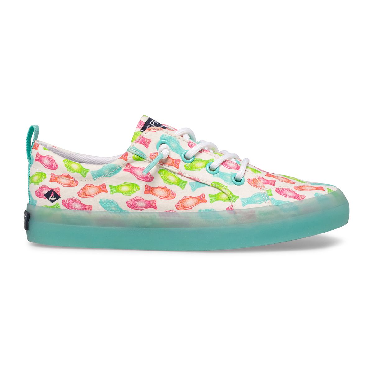 sperry crest vibe printed barrel lace sneaker