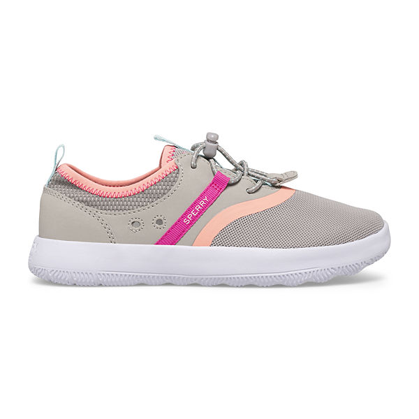 Coastal Break Sneaker, Grey/Pink, dynamic