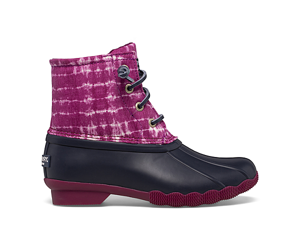 Saltwater Duck Boot, Navy/Berry, dynamic