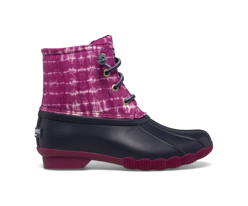 Saltwater Duck Boot, Navy/Berry, dynamic 1