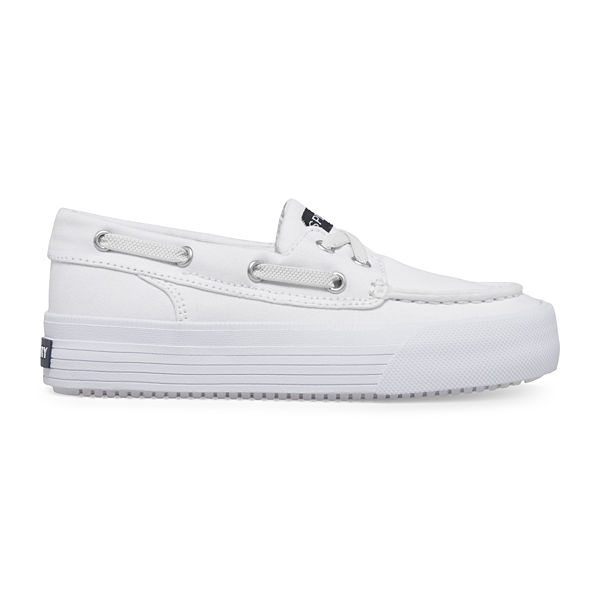 Bahama Platform Sneaker, White, dynamic