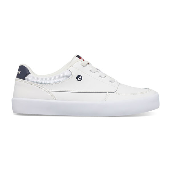 Boardwalk Leather Sneaker, White, dynamic