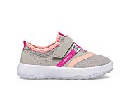 Coastal Break Junior Sneaker, Grey/Pink, dynamic