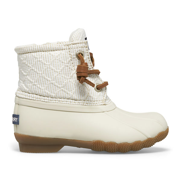 Saltwater Junior Duck Boot, Ivory/Gold, dynamic