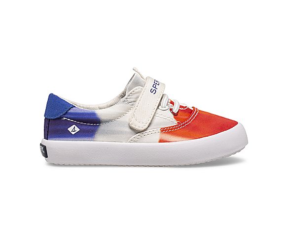 Spinnaker Washable Ice Cream Junior Sneaker, Red/White/Blue, dynamic