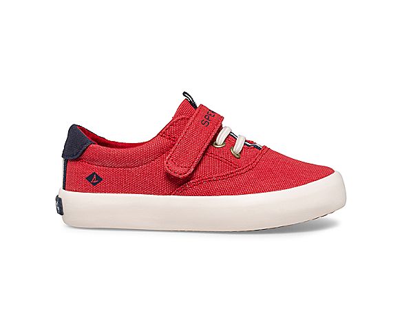 Spinnaker Washable Junior Sneaker, Red, dynamic