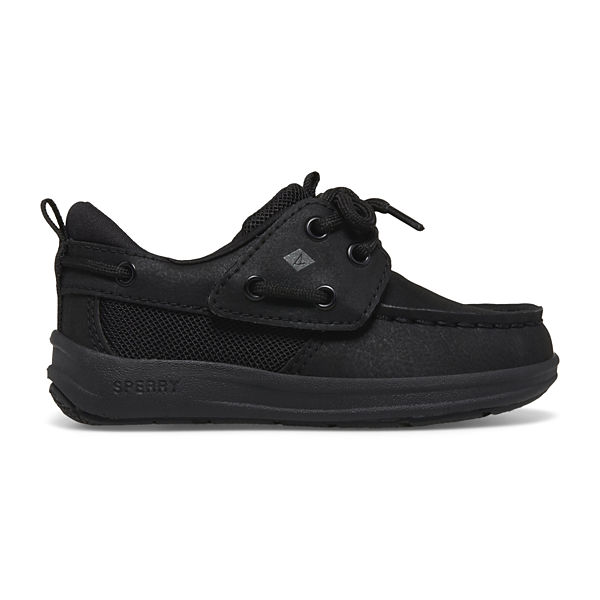 Fairwater PLUSHWAVE™ Jr Boat Shoe, Black, dynamic