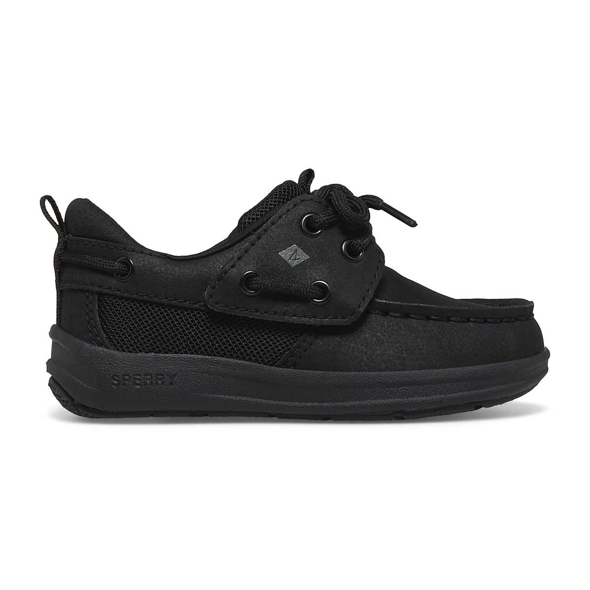 Fairwater PLUSHWAVE™ Jr Boat Shoe, Black, dynamic 1