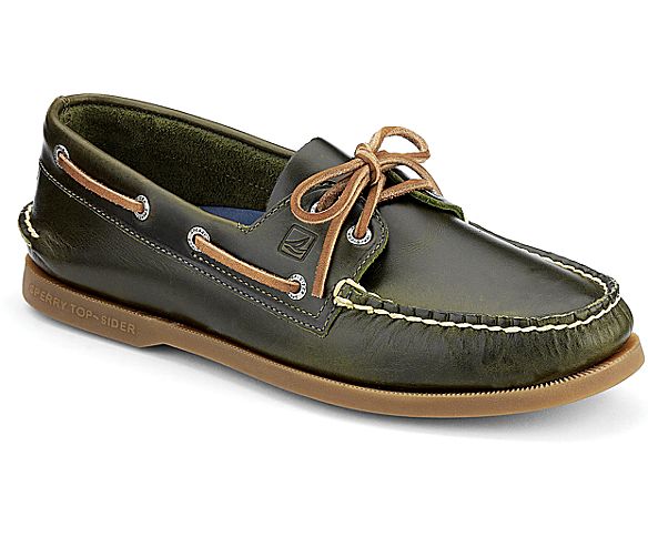 Men's Authentic Original Cyclone Leather 2-Eye Boat Shoe