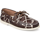 Authentic Original Anchor Painted Boat Shoe, Brown Painted Anchors, dynamic 1