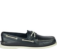 Authentic Original Leather Boat Shoe, Navy, dynamic
