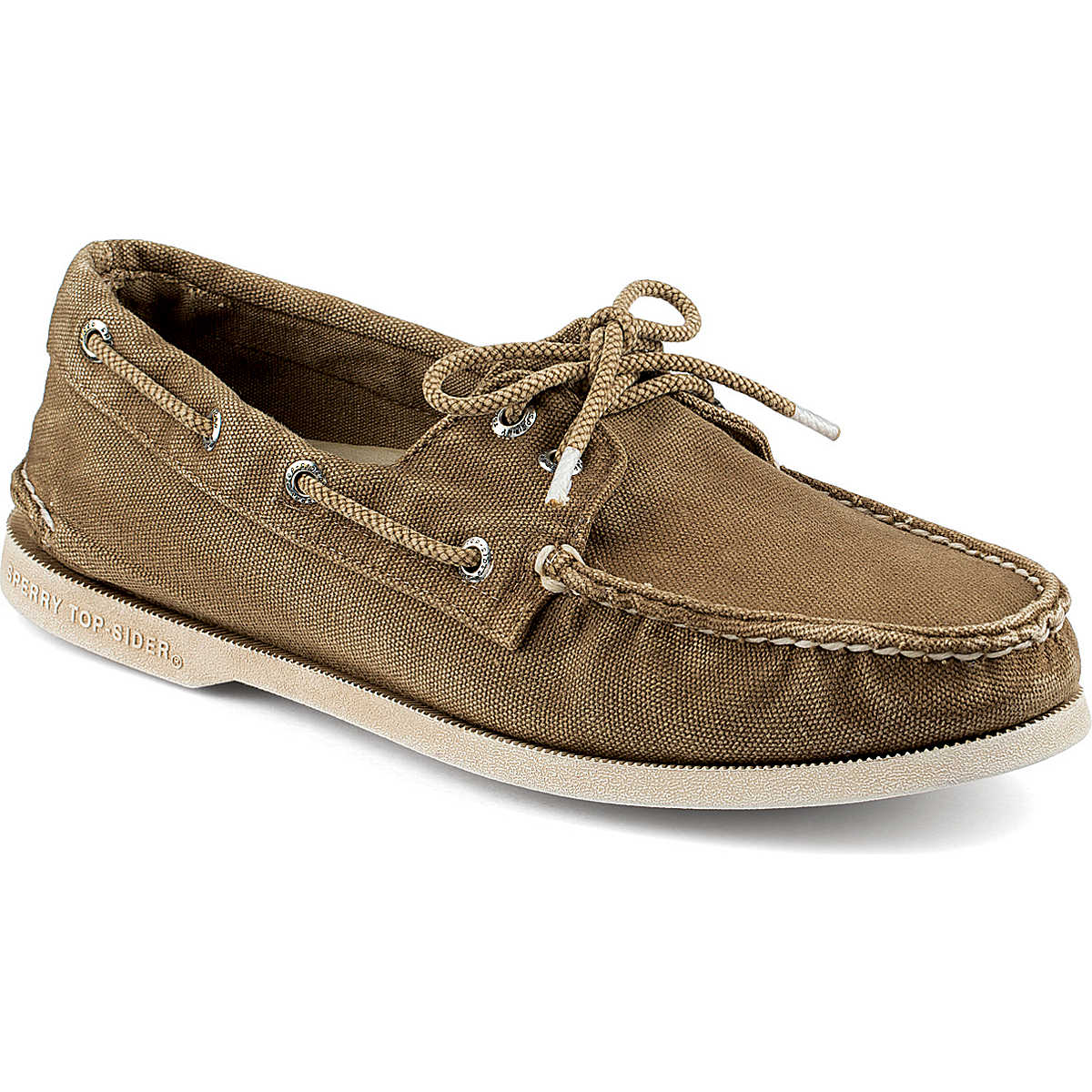 Men's Authentic Original Color Washed Canvas 2-Eye Boat Shoe - Sperry