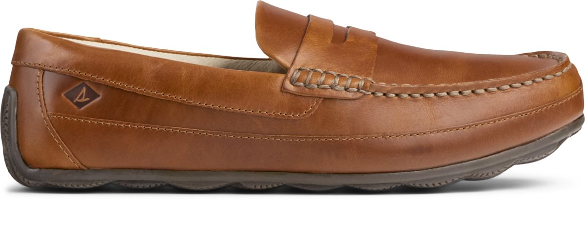 mens tan penny loafers