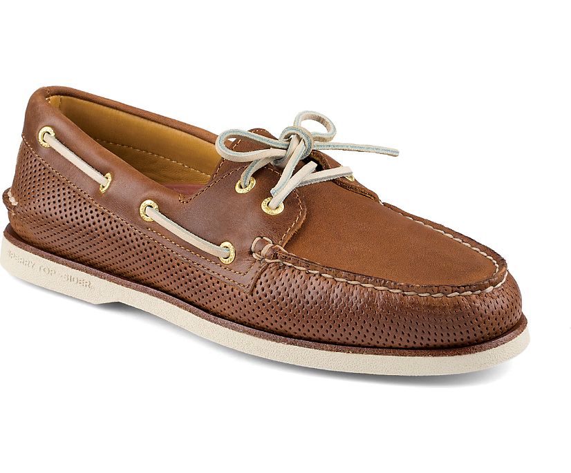 Men's Gold Cup Authentic Original Perforated 2-Eye Boat Shoe - Sperry