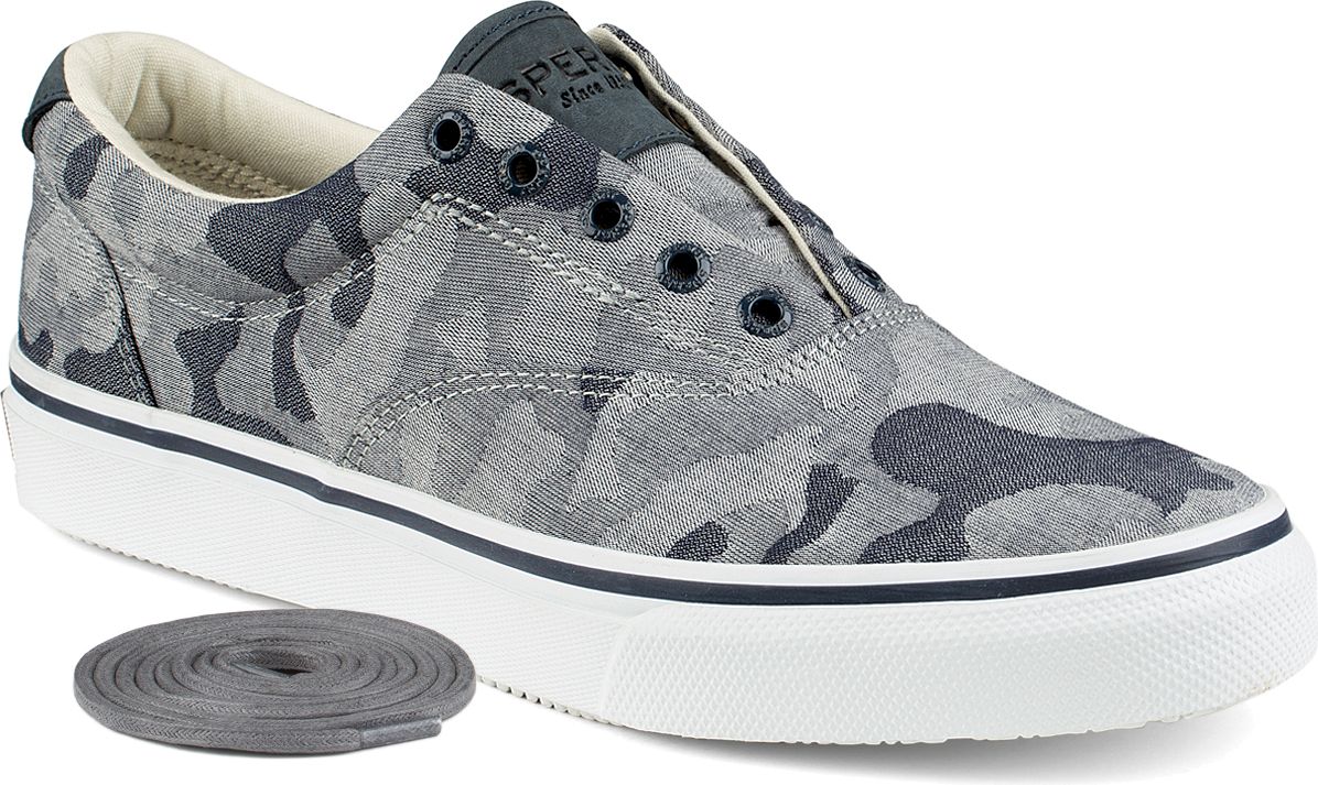 Sperry Top-Sider Men's Cutter CVO Canvas Lace-Up Sneakers Chambray Ivory 