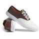 Unisex Cloud CVO Leather Deck Sneaker, Classic Brown/White, dynamic 2