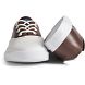 Unisex Cloud CVO Leather Deck Sneaker, Classic Brown/White, dynamic 5